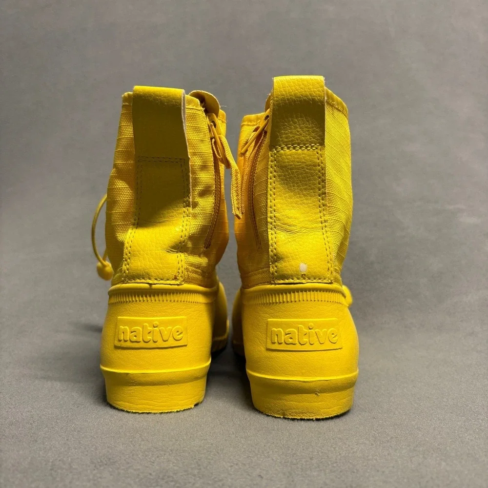 NATIVE Unisex Kids Jimmy Rain Boots in Yellow Size C13